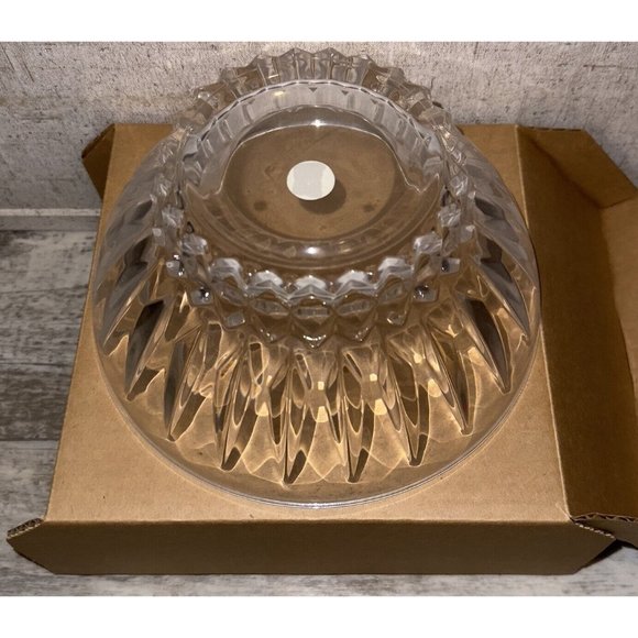 24% Lead Crystal Round Cristal France Echt Bleikristall Decorative Bowl 8.5” - Picture 1 of 9